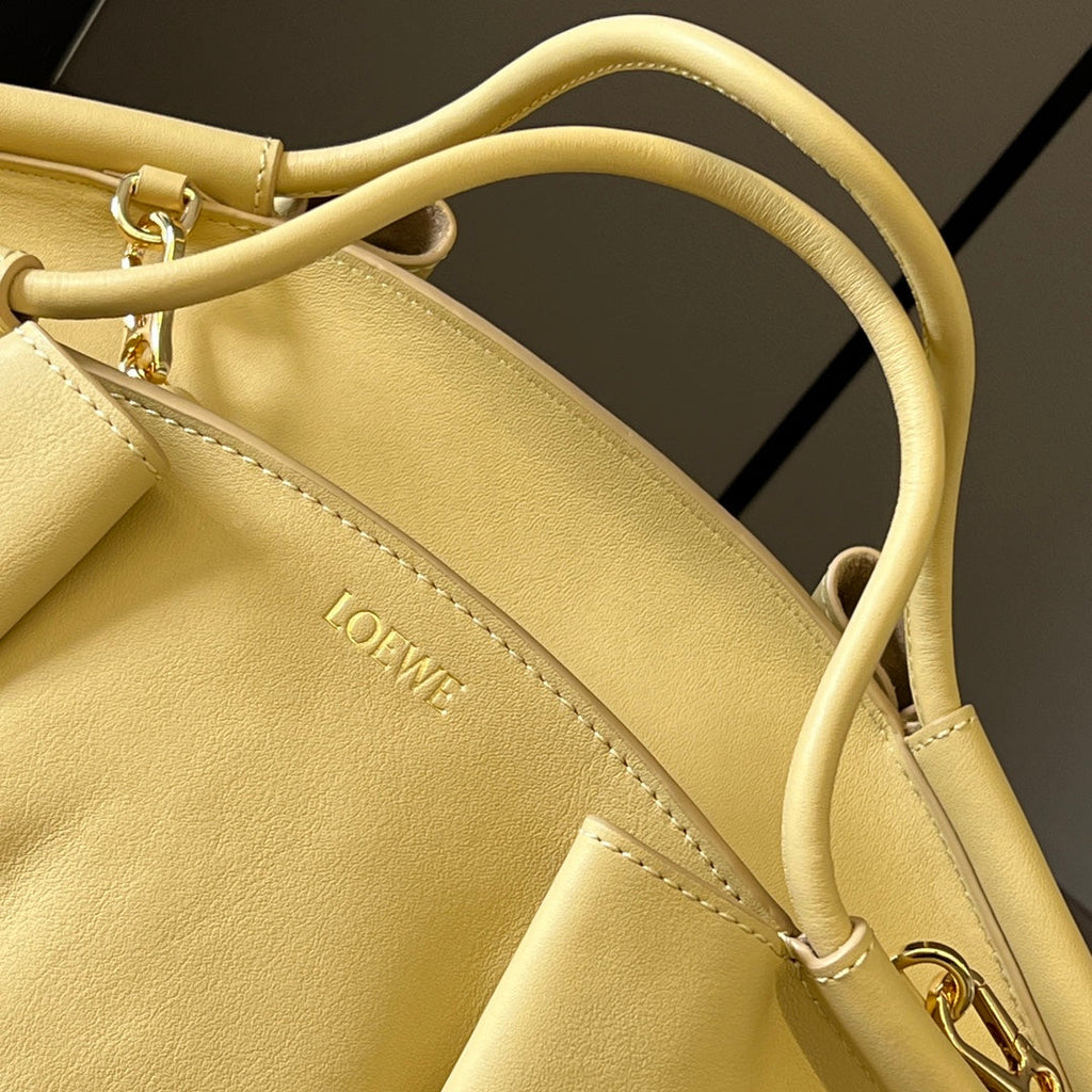 Loewe Small Dumpling Bag 35 Yellow Calfskin 280651