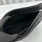 The Row 2025 Slouchy Banana 34cm Black Leather