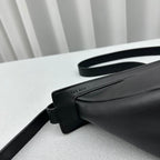 The Row 2025 Slouchy Banana 34cm Black Leather