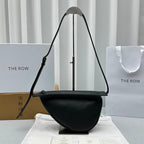 The Row 2025 Slouchy Banana 34cm Black Leather
