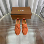 lp dot sole walk loafer brownish pink suede 1