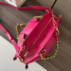 Loewe Small Dumpling Bag 35 Dark Pink Calfskin 280641