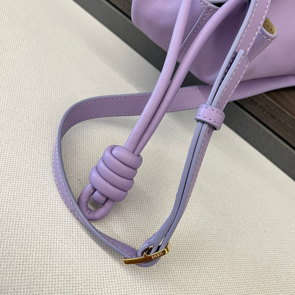 Loewe Small Dumpling Bag 35 Light Purple Calfskin 280649