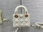 micro lady 12 white lambskin ghw