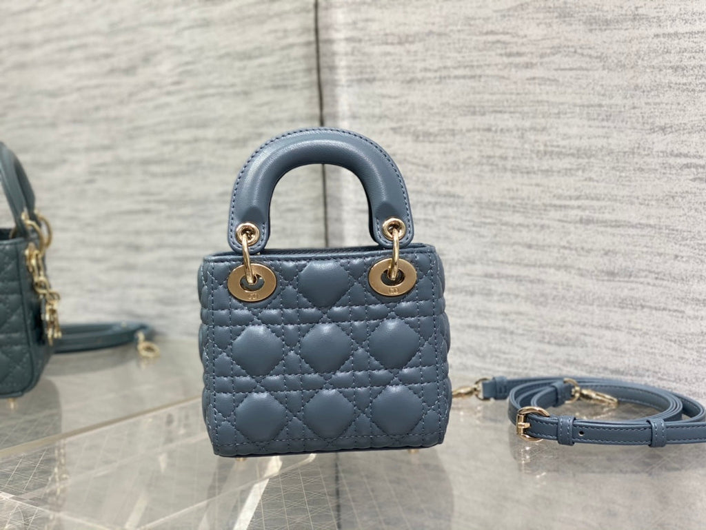 micro lady 12 raf blue lambskin ghw