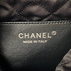 CC 24S Hobo 22 Bag 20cm Black Aged Lambskin