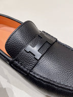HM Men's Loafer Black Cowhide 557566