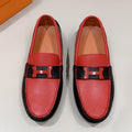 HM Men's Loafer Red Cowhide 557572