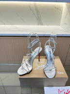 CL Joli Queen Crystal Embellished Sandal Imported PVC and Creo Rhinestones 251029