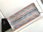 large cabas thais 41cm rainbow striped canvas