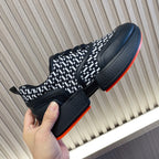 HM Giga 50 Sneaker H Black White Canvas Black Goatskin