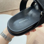 HM Men's Chypre Slide Black Suede 538598