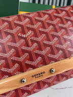 MONTE-CARLO PM CLUTCH 25 IN CLASSIC RED GOYARDINE CANVAS