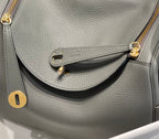 HM LINDY 30 BAG GRAY TAURILLON CLEMENCE LEATHER