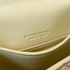 BV Mini Crossbody Bag 19cm Light Yellow Calfskin Ghw