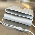 BV Mini Crossbody Bag 19cm White Calfskin Ghw