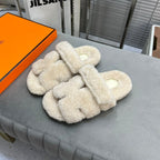 HM Chypre Sandal White Fleece Wool 953870