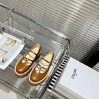 HIGH FLAT SANDALS WITH DOUBLE STRAP-DESIGN LEATHER CARAMEL BROWN