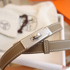 hm kelly belt 18mm etain epsom leather