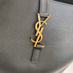 le 5a7 large 30cm black calfskin