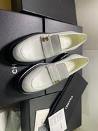 CC Moccasins 45mm White Lambskin