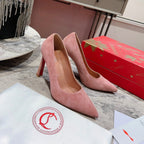 CL Condora Pumps 85mm Suede Leather Pink