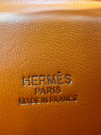 HM KELLY POCHETTE 22CM ORANGE SWIFT GOLD HARDWARE