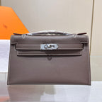 HM KELLY POCHETTE 22CM ETAN SWIFT SILVER HARDWARE