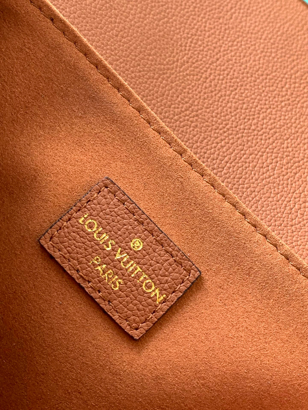 LV Oxford Bag 22cm Brown Gold Cowhide 252067