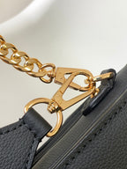 LV Oxford Bag 22cm Black Gold Cowhide 252069