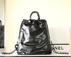 CC 2025 Backpack 34cm Black Soft Calfskin 335087