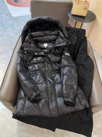 Burberry 25 Trench Coat Two-piece Set Black Cotton Down Nylon