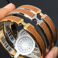 H Pig Nose Camel Brown Bracelet