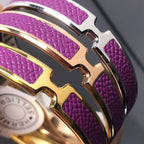 H Pig Nose Purple Bracelet