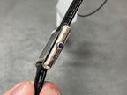 Cartier Tank 29.5mm Silver Black Leather