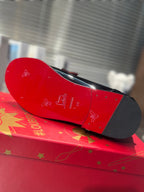 cl mocloon loafer black red patent calfskin