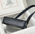 KELLY 23CM JYPSIERE BLACK LEATHER CROSSBODY BAG GHW