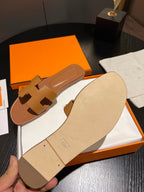 0RAN SANDAL Leather Brown