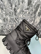 PRA RE-NYLON GABARDINE APRÃˆS SKI BOOTIES BLACK
