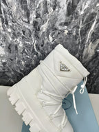 PRA RE-NYLON GABARDINE APRÃˆS SKI BOOTIES WHITE