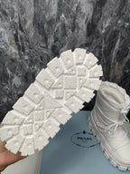 PRA RE-NYLON GABARDINE APRÃˆS SKI BOOTIES WHITE