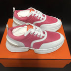 HM Giga 50 Sneaker Pink Canvas White Goatskin Orange