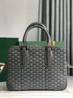 AMBASSADE DOCUMENT CASE 35 IN GRAY GOYARDINE CANVAS