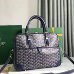 AMBASSADE DOCUMENT CASE 35 IN NAVY BLUE GOYARDINE CANVAS