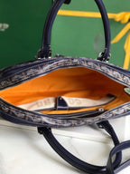 AMBASSADE DOCUMENT CASE 35 IN NAVY BLUE GOYARDINE CANVAS