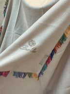 LP Scarf 190 CM In Light Beige Colorful Waffle Fabric Woven 975483