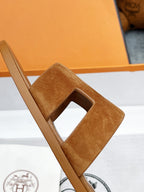 0ran sandal brown suede goatskin
