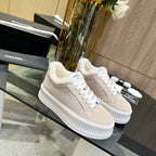 CC Sneaker Light Beige Suede With Fleece Lining 944567