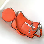 MARELLINI 19 ORANGE EPI GRAINED LEATHER