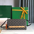 MONTE-CARLO PM CLUTCH 25 IN BLACK GOYARDINE CANVAS